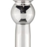 Серебристый уретральный стимулятор Sinner Penis Plug With Diamond - 5 см. купить в секс шопе