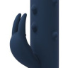 Синий вибромассажер-кролик ALPHEUS - 23 см. купить в секс шопе