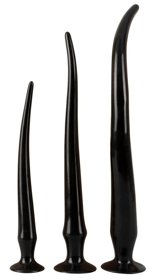 Набор из 3 длинных анальных пробок Super Long Flexible Butt Plug Set купить в секс шопе