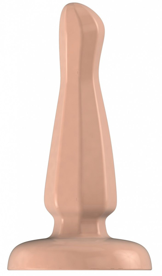Телесный анальный стимулятор Bottom Line 6  Model 3 Rubber Flesh - 15,5 см. купить в секс шопе