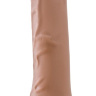 Кофейный фаллоимитатор на присоске Roberto - 23,49 см. купить в секс шопе