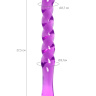 Фиолетовый двусторонний фаллоимитатор Tanza - 27,5 см. купить в секс шопе
