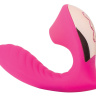 Ярко-розовый вибромассажёр с вакуумной стимуляцией Vaginal   Suction Lover купить в секс шопе