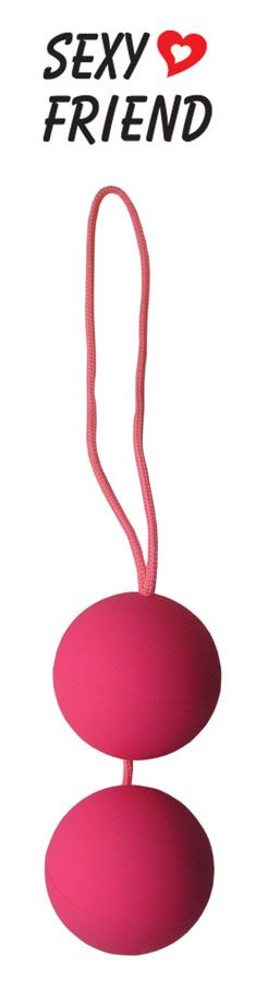 Розовые вагинальные шарики BALLS на шнурке купить в секс шопе