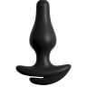 Черные трусики Remote Bowtie Bikini XL-XXL с вибрацией и анальным стимулятором купить в секс шопе