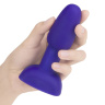 Фиолетовая анальная пробка с римминг-эффектом RIMMING PETITE - 12,4 см. купить в секс шопе