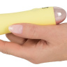 Желтый мини-вибратор Cuties Mini - 13,2 см. купить в секс шопе