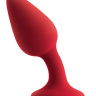 Красная анальная пробка со смещенным центром тяжести Renegade Knock Knock Plug - 11,9 см. купить в секс шопе