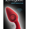 Красная анальная пробка со смещенным центром тяжести Renegade Knock Knock Plug - 11,9 см. купить в секс шопе