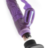 Фиолетовый вибратор-кролик с присоской Deluxe Bunny - 21 см. купить в секс шопе