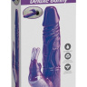 Фиолетовый вибратор-кролик с присоской Deluxe Bunny - 21 см. купить в секс шопе