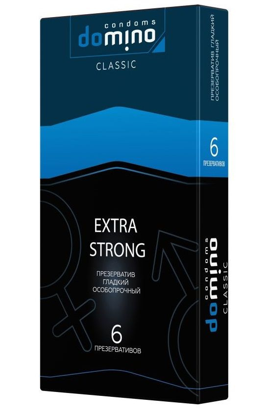 Суперпрочные презервативы DOMINO Extra Strong - 6 шт. купить в секс шопе