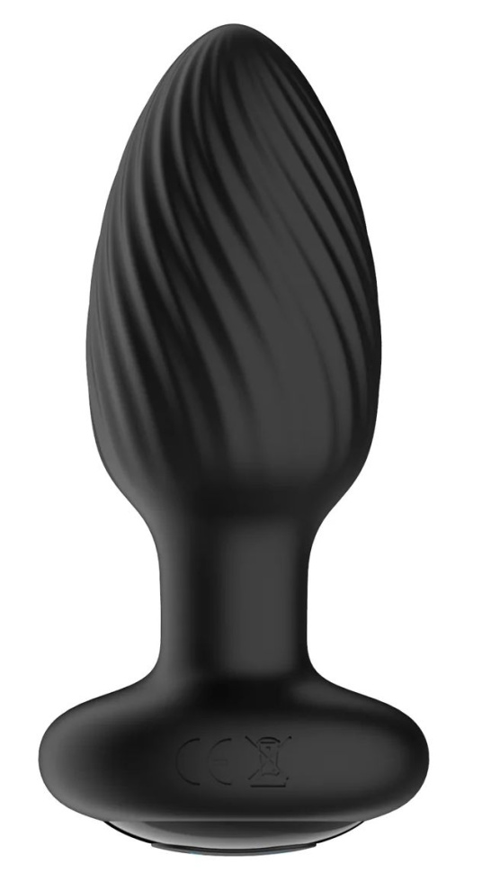 Черная анальная вибровтулка Nexus Tornado - 9,8 см. купить в секс шопе