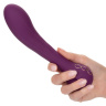 Фиолетовый изогнутый вибромассажер Passion - 21,5 см. купить в секс шопе
