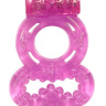 Розовое эрекционное кольцо Rings Treadle с подхватом купить в секс шопе