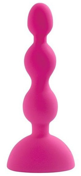 Розовый анальный вибростимулятор Anal Beads S - 14,5 см.  купить в секс шопе