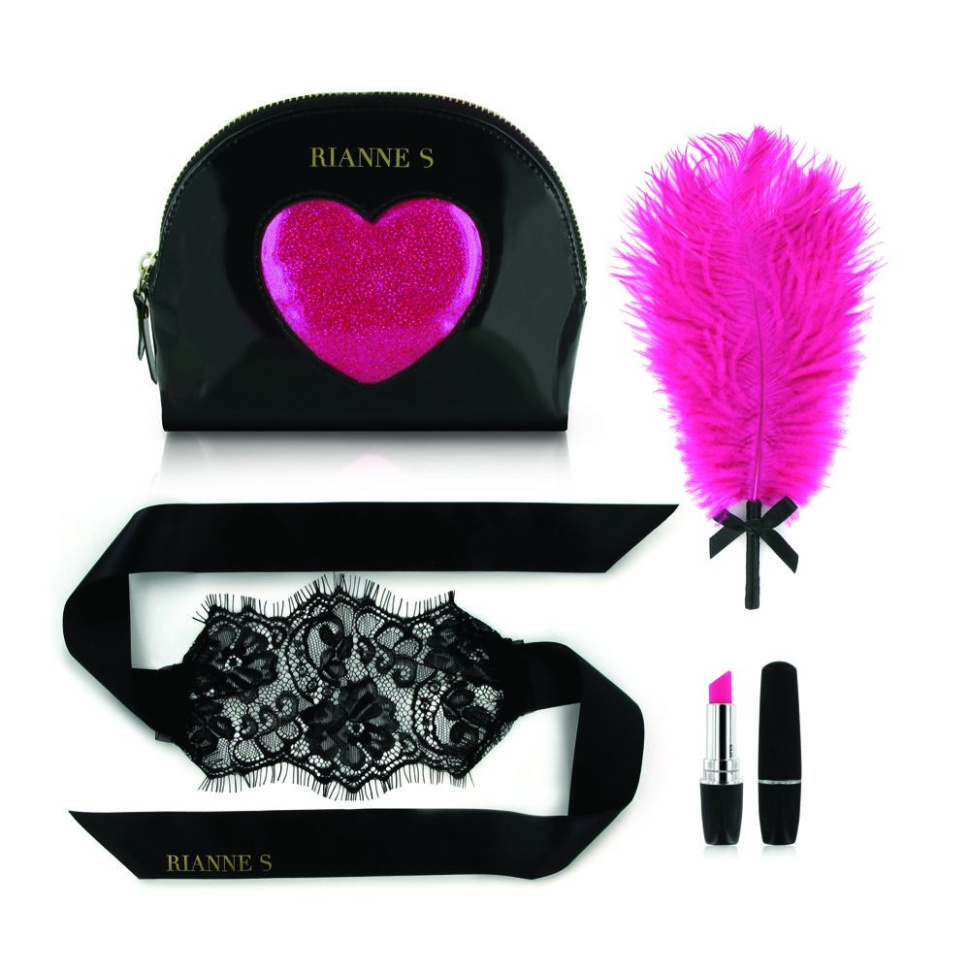 Черно-розовый эротический набор Kit d Amour купить в секс шопе
