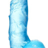 Голубой реалистичный фаллоимитатор Indy - 15,8 см. купить в секс шопе