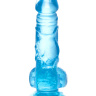 Голубой реалистичный фаллоимитатор Indy - 15,8 см. купить в секс шопе