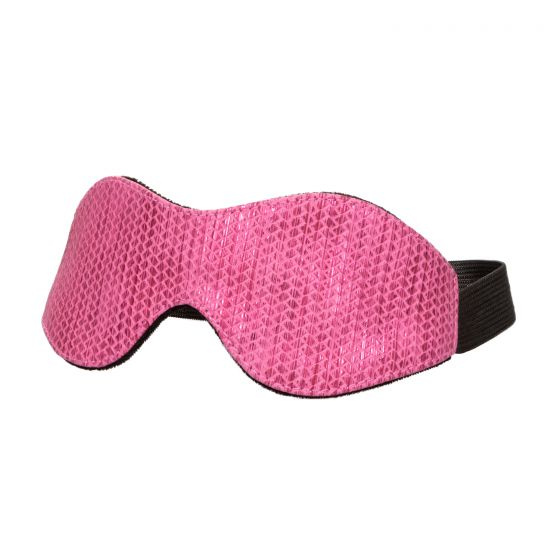Розово-черная маска на резинке Tickle Me Pink Eye Mask купить в секс шопе