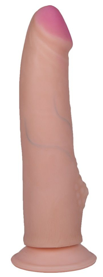 Фаллоимитатор HUMAN STYLE 7,3  с бугорком - 18,5 см. купить в секс шопе