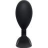 Черная анальная втулка Tord M - 10,5 см. купить в секс шопе
