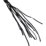 Чёрная кожаная плетка Cat-O-Nine Tails - 46,4 см. купить в секс шопе