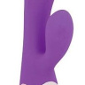 Фиолетовый вибромассажер с отростком с 10 режимами вибрации купить в секс шопе