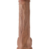 Фаллоимитатор-мулат на присоске 13  Cock with Balls - 35,6 см. купить в секс шопе