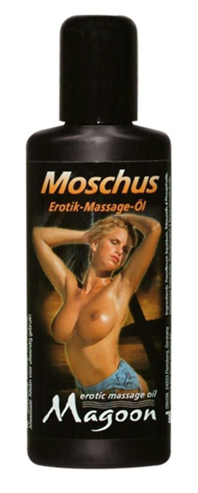 Массажное масло Magoon Moschus с ароматом мускуса - 50 мл.  купить в секс шопе