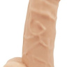 Телесный реалистичный фаллоимитатор DILDO 8.5INCH FLESH - 21,6 см. купить в секс шопе
