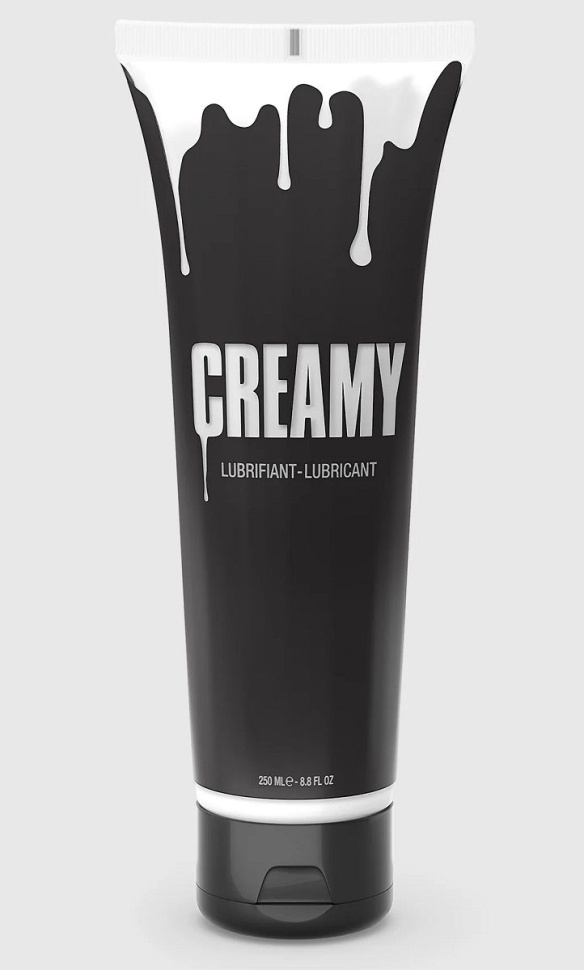Смазка на водной основе Creamy с консистенцией спермы - 250 мл. купить в секс шопе