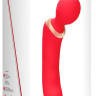 Красный двусторонний вибратор Charm - 18 см. купить в секс шопе