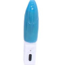 Голубой мини-вибратор с гладкой поверхностью Hungry Morsels - 15 см. купить в секс шопе