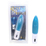 Голубой мини-вибратор с гладкой поверхностью Hungry Morsels - 15 см. купить в секс шопе