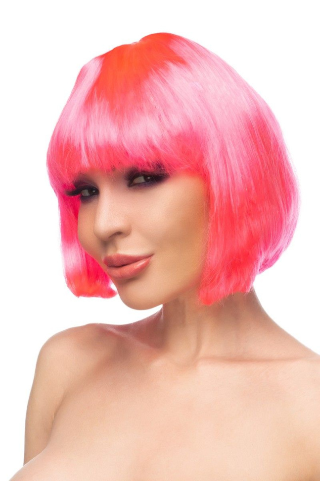 Ярко-розовый парик  Ахира  купить в секс шопе