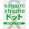Презерватив Sagami Xtreme Type-E с точками - 1 шт. купить в секс шопе