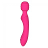 Ярко-розовый вибромассажер Twist - 22 см. купить в секс шопе