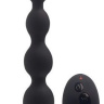 Черный анальный вибростимулятор Anal Beads L с пультом ДУ - 21,5 см.  купить в секс шопе