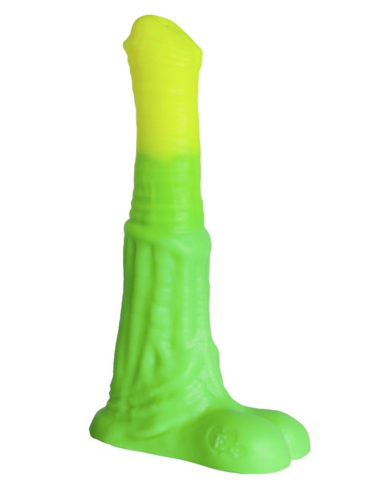Зелёный фаллоимитатор  Пегас Large  - 26 см. купить в секс шопе