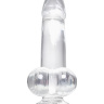 Прозрачный реалистичный фаллоимитатор Cryst - 15 см. купить в секс шопе