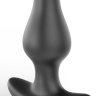 Черные трусики Crotchless Love Garter XL-XXL с анальной пробкой купить в секс шопе
