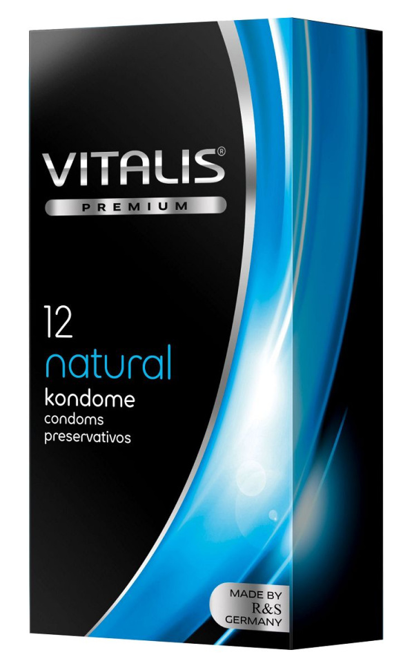 Классические презервативы VITALIS PREMIUM natural - 12 шт. купить в секс шопе
