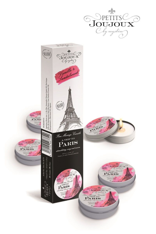Набор из 5 свечей Petits Joujoux Paris с ароматом ванили и сандала купить в секс шопе