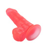Розовый стимулятор в форме фаллоса на присоске - 15,5 см. купить в секс шопе