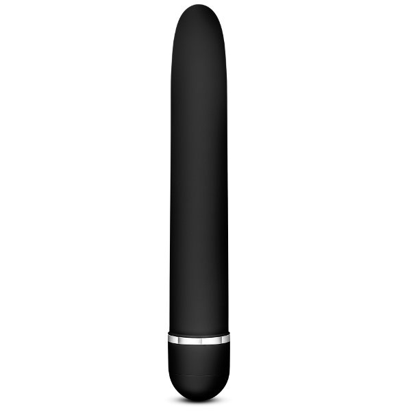 Черный классический вибратор Luxuriate - 17,8 см. купить в секс шопе