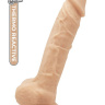 Телесный реалистичный фаллоимитатор DILDO 9INCH FLESH - 22,9 см. купить в секс шопе