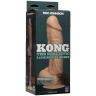 Телесный вибратор Kong - 23,6 см. купить в секс шопе