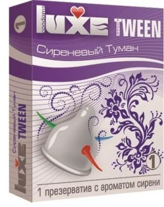 Презерватив Luxe Tween  Сиреневый туман  с ароматом сирени - 1 шт. купить в секс шопе