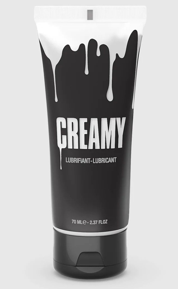 Смазка на водной основе Creamy с консистенцией спермы - 70 мл. купить в секс шопе